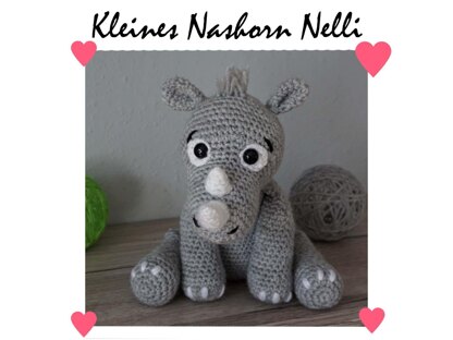 Amigurumi Häkelanleitung Kleines Nashorn Nelli ♥