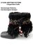 1002K- KNIT fringed boot cuffs