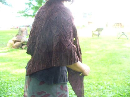 Forest floor shawl