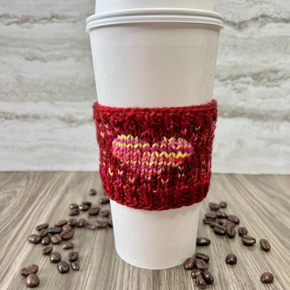 Speckled Heart Coffee Cup Sleeve