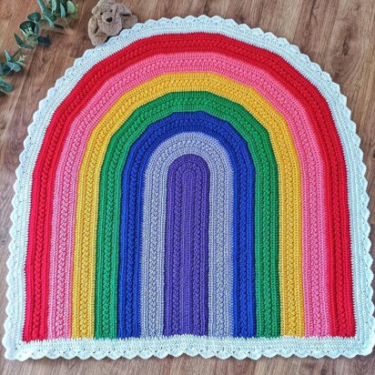 Cloudy Bo Rainbow Blanket