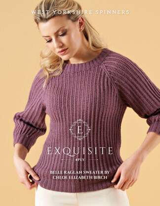 Belle Raglan Sweater in West Yorkshire Spinners Exquisite 4 Ply - DPWYS0023 - Downloadable PDF