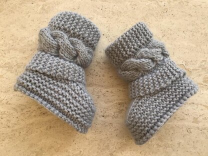 Baby Cable Booties