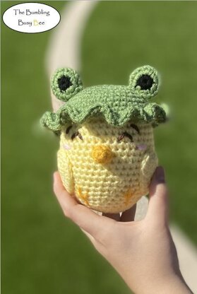 Chick With Frog Hat