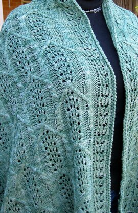 Nagaki Cable Lace Shawl