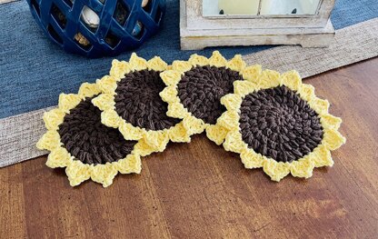 Sunflower Coaster Set