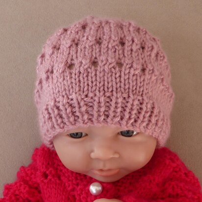 Poppy - Babies eyelet stitch beanie