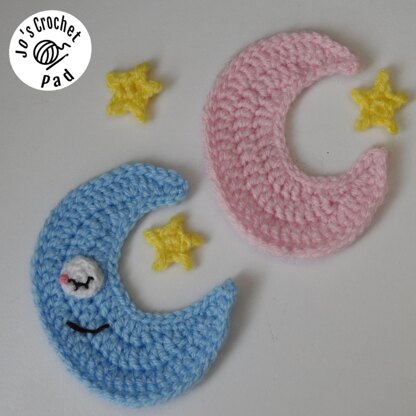 Sky Collection Applique/Embellishment Crochet * Rainbow, Shooting Star, Sun, Moon, & Rainbow Rain Cloud including free base square pattern