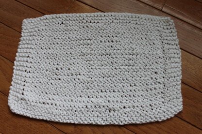 Twisted Stockinette Stitch Dishcloth