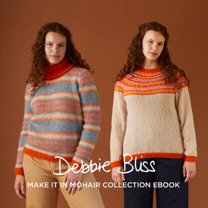 Make it in Mohair Collection Ebook - Knitting & Crochet Patterns for Women in Debbie Bliss Angel & Nell