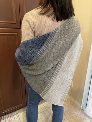 My version of Gryer knitted shawl