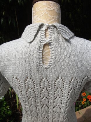 Vintage Lacy Sweater with Collar