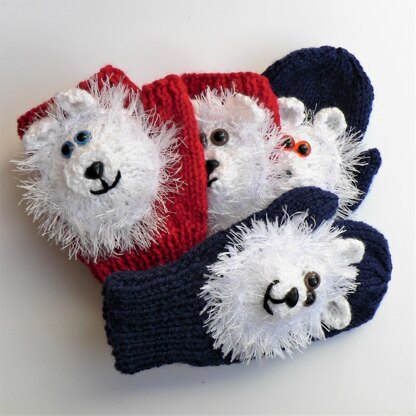 FROSTY BEAR Mittens