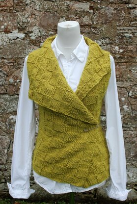 Sorbet wrap / sleeveless jacket Knitting pattern by Laurimuks patterns ...