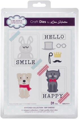 Creative Expressions Stitched Craft Dies By Lisa Horton - Say Cheese