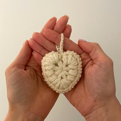 Puffy heart keychain