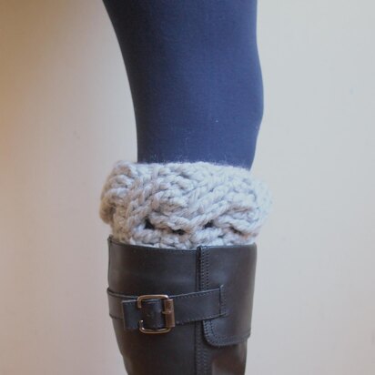 Very winter cable bulky boot cuffs