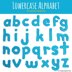 Lowercase Alphabet Crochet Motifs Pattern