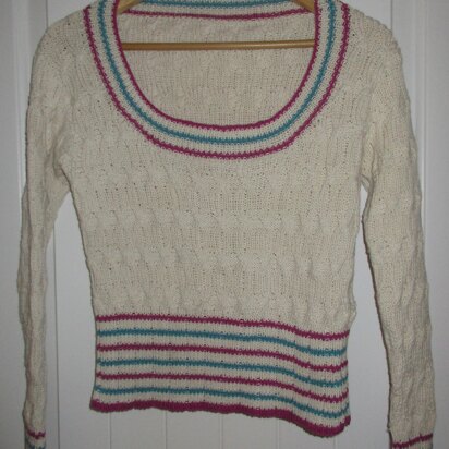 Cable and Striped Jumper