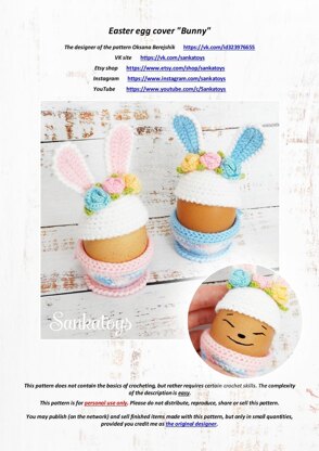 Easter egg cover Bunny