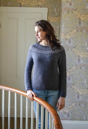 Mended Pullover in Berroco Ultra Alpaca - Pv2-1