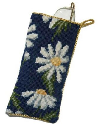 Cleopatras Needle Daisy Spectacles Case Tapestry Kit - 7.2 x 6.7in/ 18 x 17cm