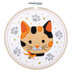 Vervaco Felt Printed Embroidery Kit with Frame: Kitten