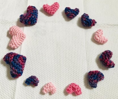 Tiny Stuffed Hearts