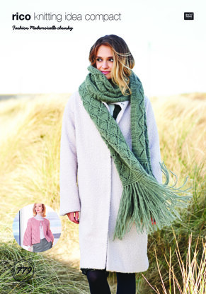 Jacket & Shawl in Rico Fashion Mademoiselle Chunky - 779 - Downloadable PDF