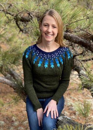 Treeline Sunrise Pullover Sweater