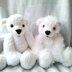 Polar Bear, 2 sizes, large and small