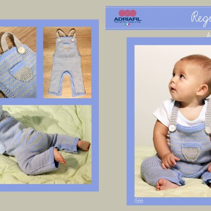 Baby Overall in Adriafil Regina - 1566 - Downloadable PDF