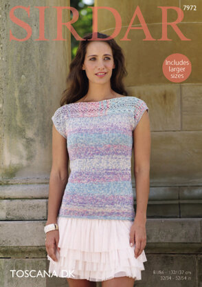 Top in Sirdar Toscana DK - 7972 - Downloadable PDF