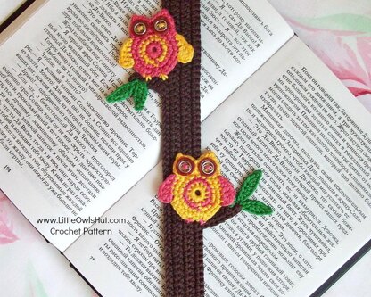 047 Owls Bookmark or decor - Amigurumi Zabelina Ravelry