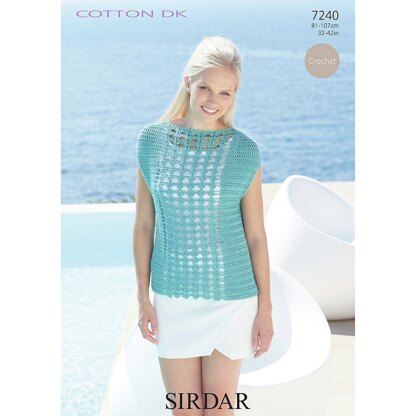 Top in Sirdar Cotton DK - 7240