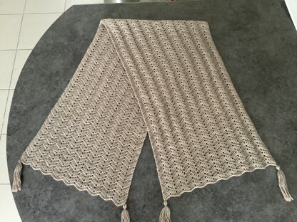 Chevron lace shawl