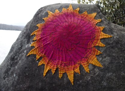 Solar Flare Circular Shawl