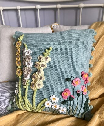 Chelsea flower show cushion cover