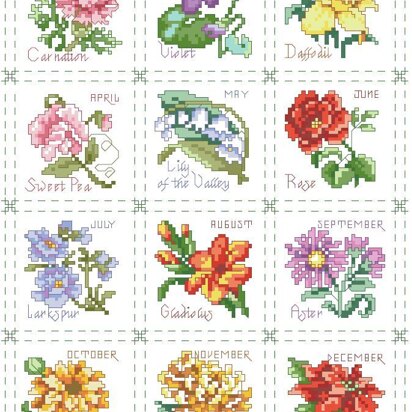 Flower of the Month Sampler - PDF