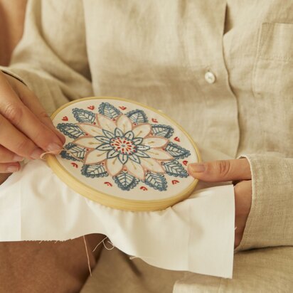 DMC Mindful Making: The Mindful Mandala Printed Embroidery Kit 