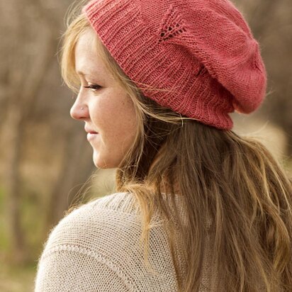 Wisteria Slouch Hat ~ Knit Version