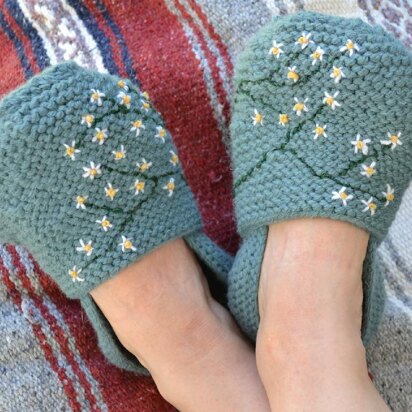 Stitchwort Slippers - knitting pattern