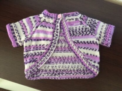 Very pretty summer bolero for a baby girl