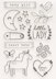 American Crafts Pebbles Peek-A-Boo You Clear Stamps - Girl