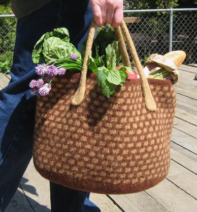 Market Basket Felted Bag