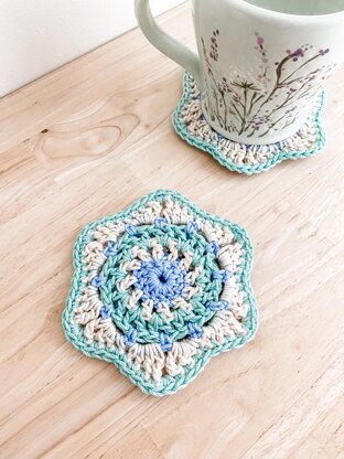 May Flowers Coasters Crochet Pattern