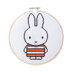 Cotton Clara Miffy Cross-Stitch Kits - Orange + White Cross Stitch Kit - 15cm