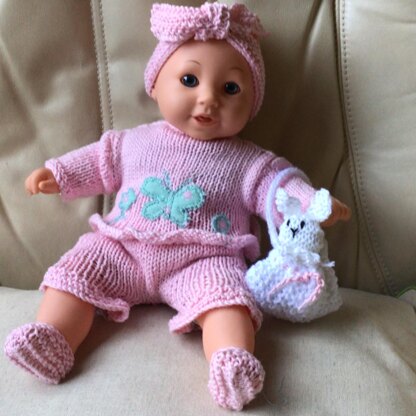 Buffy in her pink butterfly outfit.
