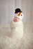 #64 Christmas snowman hat