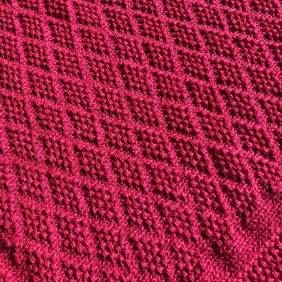 Diamonds are a Girls Best Friend baby blanket pattern